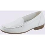 Chaussures trotteurs Waldläufer blanches en cuir lisse look casual 