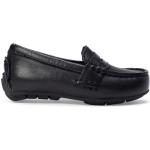 Chaussures casual de créateur Ralph Lauren Polo Ralph Lauren noires en cuir Pointure 23,5 classiques pour enfant 