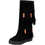 Bottes de neige & bottes hiver  noires à perles respirantes à lacets Pointure 41 look casual pour femme 