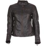 Vestes de moto  Modeka noires en cuir Taille XXS pour femme en promo 