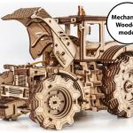 Puzzles en bois en bois à motif tracteurs Saw de la ferme 
