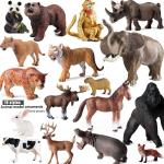 Figurines d'animaux en plastique à motif animaux de chevaux 
