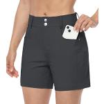 Shorts de golf gris foncé imperméables Taille XL look fashion pour femme 