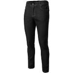 Pantalons en molleton noirs stretch Taille 3 XL look fashion pour homme 