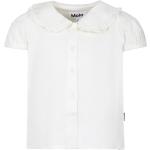 T-shirts Molo blancs en viscose à volants Taille 10 ans pour fille de la boutique en ligne Miinto.fr avec livraison gratuite 