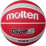 Ballons de basketball Molten rouges en caoutchouc en promo 