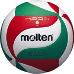 Ballons de volley-ball Molten rouges en cuir synthétique 