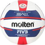 Ballons de beach volley Molten rouges en cuir synthétique 