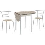 Tables de salle à manger design blanches en métal extensibles modernes en promo 