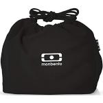 monbento - Lunch Bag MB Pochette M Onyx - Sac à Lunch Box Polyester - Idéal pour Contenir Bento Box MB Original ou MB Tresor avec Bouteille MB Positive - Noir