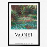 Affiches de paysage en plastique à motif fleurs Claude Monet 