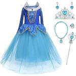 Déguisements bleus en velours de princesses La Belle au Bois Dormant Taille 7 ans pour fille de la boutique en ligne Amazon.fr 