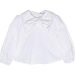 Blouses Monnalisa blanches à strass pour fille de la boutique en ligne Farfetch.com 