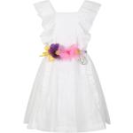 Robes sans manches Monnalisa blanches à volants Taille 8 ans pour fille de la boutique en ligne Miinto.fr avec livraison gratuite 