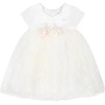 Robes à manches courtes Monnalisa blanches à pois en tulle Taille 9 ans pour fille de la boutique en ligne Miinto.fr avec livraison gratuite 