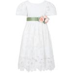 Robes à manches courtes Monnalisa blanches en polyester Taille 10 ans pour fille de la boutique en ligne Miinto.fr avec livraison gratuite 