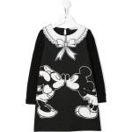 Robes imprimées Monnalisa noires en viscose Taille 10 ans pour fille en promo de la boutique en ligne Farfetch.com 