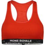 Brassières de sport Mons Royale rouges en laine Taille XS look fashion pour femme 