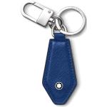 Porte-clés Montblanc bleus en cuir en cuir classiques 