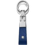 Porte-clés Montblanc bleus en cuir en cuir classiques 