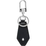 Porte-clés Montblanc noirs en cuir à clous en cuir 