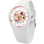 Montres Ice Watch blanches à motif fleurs pour femme en promo 
