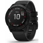 Bracelets de montre Garmin Fenix 6X noirs 10 ATM GPS pulsomètres look sportif pour homme en promo 