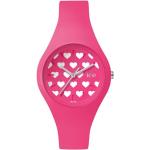 Montres Ice Watch rose fluo look fashion pour femme 