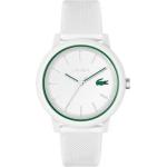 Montres Lacoste blanches look casual pour homme 