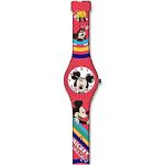 Montres blanches Mickey Mouse Club Mickey Mouse look fashion pour fille 