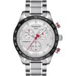 Montre Tissot T-Sport PRS 516 quartz chronographe cadran argent bracelet acier 42 mm Homme
