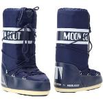 Moon boots Moon Boot bleu nuit en cuir synthétique à lacets Pointure 35 pour enfant 