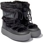 Moon boots Moon Boot noires en fourrure imperméables à bouts ronds Pointure 34 pour femme 