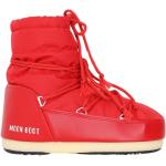 Moon boots Moon Boot rouges en caoutchouc à bouts ronds à lacets Pointure 39 look fashion pour femme 