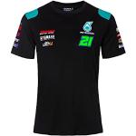 T-shirts noirs en coton à manches courtes MotoGP à manches courtes Taille XXL pour homme 
