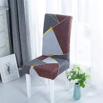 Housses de chaise marron en velours extensibles modernes pour enfant 