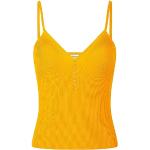 T-shirts col V Morgan jaunes à perles à col en V Taille L look fashion pour femme 