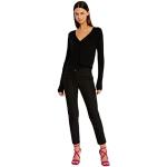 Gilets Morgan noirs à manches longues à col en V Taille XL look fashion pour femme en promo 