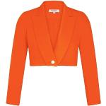 Vestes courtes Morgan orange à manches longues Taille XS look fashion pour femme en promo 