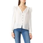Chemises Morgan blancs cassés en polyester à manches longues à manches longues Taille L classiques pour femme 