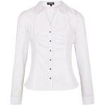 Chemises Morgan blanches à manches longues à manches longues Taille XXS look fashion pour femme en promo 