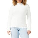 Pullovers Morgan blancs en polyamide à manches longues à col roulé Taille XS look fashion pour femme en promo 