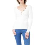 Pulls col V Morgan blancs à manches longues à col en V Taille XL look fashion pour femme en promo 