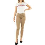 Pantalons taille basse Morgan beiges Taille XL look fashion pour femme en promo 