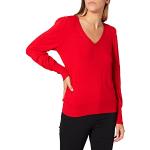 Pulls col V Morgan rouges en polyester à col en V Taille S look fashion pour femme en promo 
