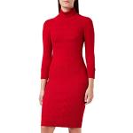 Robes manches trois quart Morgan rouges à manches trois-quart à col roulé Taille XL look casual pour femme en promo 