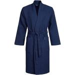 Peignoirs Kimono Morgenstern bleues foncé en coton oeko-tex Taille M look fashion pour homme 