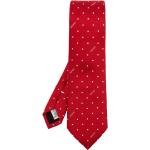 Cravates en soie de créateur Moschino rouges à pois Tailles uniques pour homme 