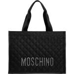 Sacs fourre-tout de créateur Moschino noirs à strass look fashion pour femme 