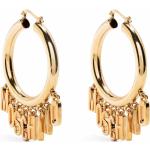 Boucles d'oreilles en or de créateur Moschino en métal pour femme en promo 